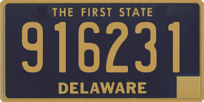 DE license plate 916231