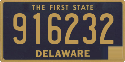 DE license plate 916232