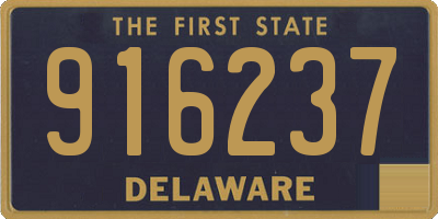 DE license plate 916237