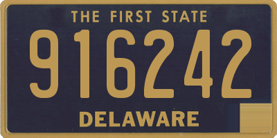 DE license plate 916242