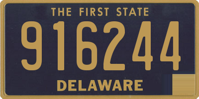 DE license plate 916244