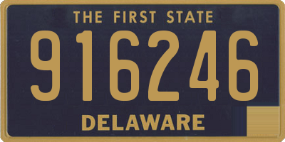DE license plate 916246
