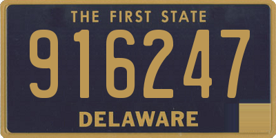 DE license plate 916247