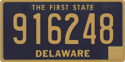 DE license plate 916248