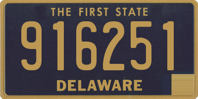 DE license plate 916251