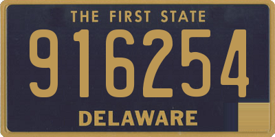 DE license plate 916254