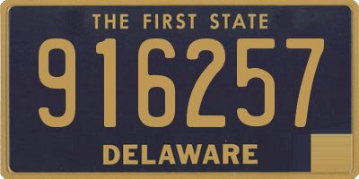 DE license plate 916257