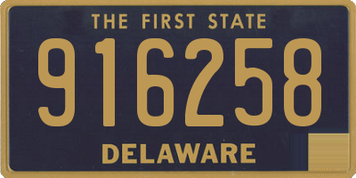 DE license plate 916258