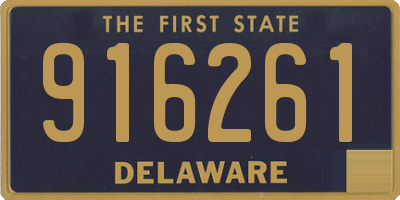 DE license plate 916261