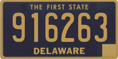 DE license plate 916263