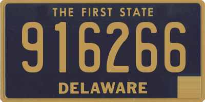 DE license plate 916266