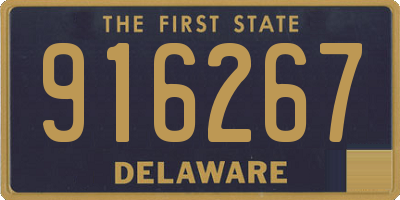 DE license plate 916267