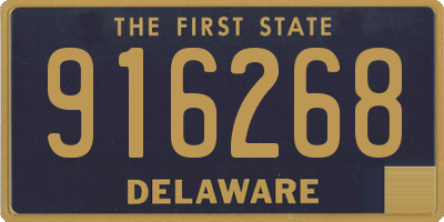 DE license plate 916268