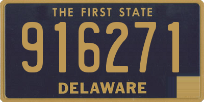 DE license plate 916271