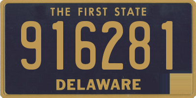 DE license plate 916281