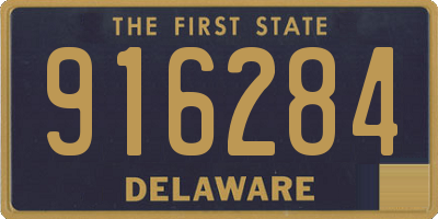 DE license plate 916284