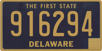 DE license plate 916294