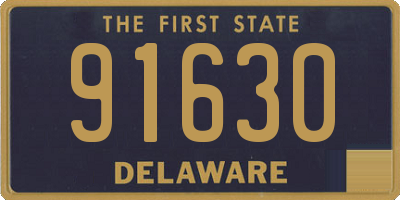 DE license plate 91630