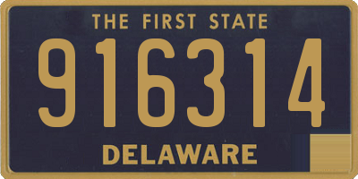 DE license plate 916314