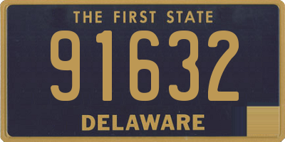 DE license plate 91632