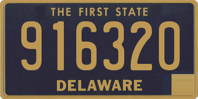 DE license plate 916320