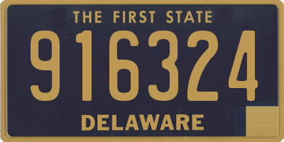 DE license plate 916324
