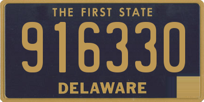 DE license plate 916330