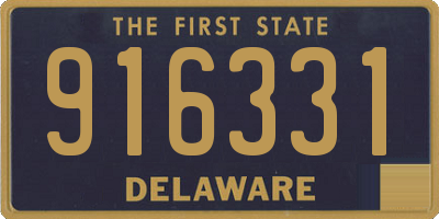 DE license plate 916331