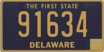 DE license plate 91634