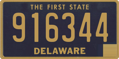 DE license plate 916344
