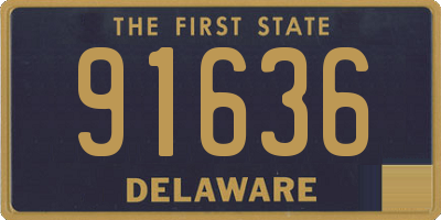 DE license plate 91636