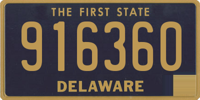 DE license plate 916360