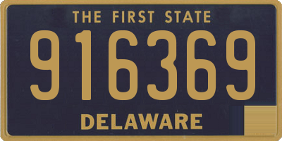 DE license plate 916369