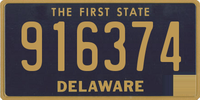 DE license plate 916374