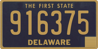 DE license plate 916375