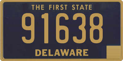 DE license plate 91638