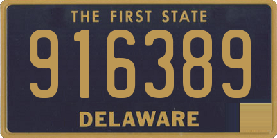 DE license plate 916389