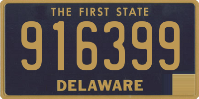 DE license plate 916399
