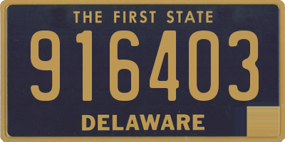 DE license plate 916403