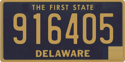 DE license plate 916405