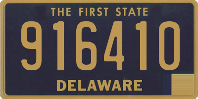 DE license plate 916410