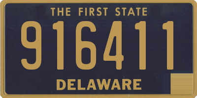 DE license plate 916411
