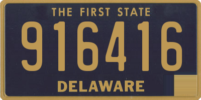DE license plate 916416