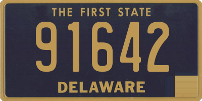 DE license plate 91642