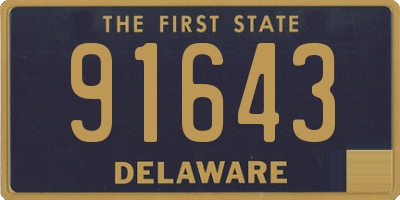 DE license plate 91643