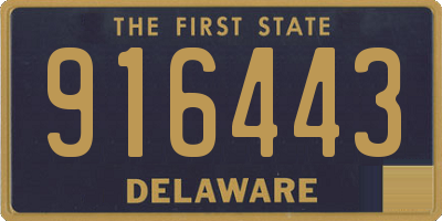 DE license plate 916443