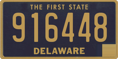 DE license plate 916448