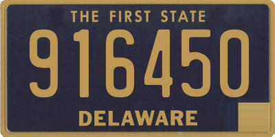 DE license plate 916450