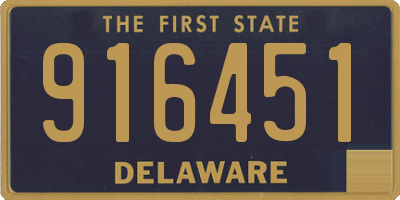 DE license plate 916451