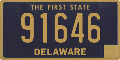 DE license plate 91646